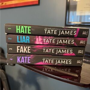Tate James Book Set - Hate, Liar, Fake, Kate